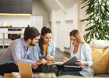 Couple meeting with wealth planner